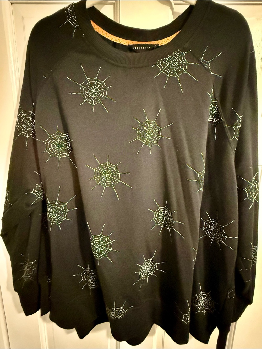Women’s Jane & Delancey Lightweight Sweatshirt with Silver Web Embellishment